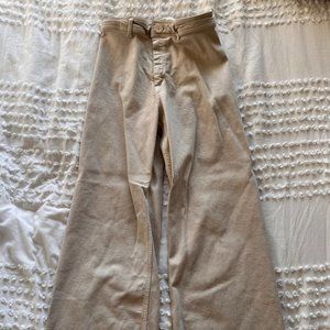 Zara cream Marine Straight leg pants